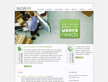 Tablet Screenshot of nuwaysoftware.com